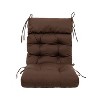 ARTPLAN All Weather Chair Outdoor Cushions of Adirondack Chair with High Back Wicker Tufted Pillow for Outdoor Furniture - 3 of 4