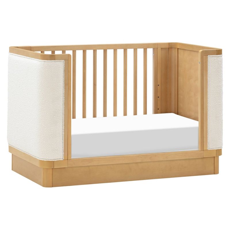 Babyletto Bondi Boucle 4-in-1 Convertible Crib with Toddler Bed Kit - Honey/Ivory Boucle, 5 of 10