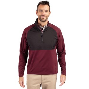 Cutter & Buck Adapt Eco Knit Hybrid Recycled Mens Quarter Zip - 1 of 2