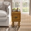 KWPZQEB Side Table, Vintage End Table with Storage Drawer, Solid Wood Coffee Tables for Living Room Bedroom - 3 of 4