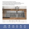 16 Gauge Stainless Steel 33x19 inch Undermount Double Bowl Kitchen Sink (60/40) with 9 Inch Deep Sink - 2 of 4