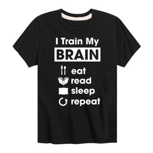 Boys' - Instant Message - I Train My Brain Short Sleeve Graphic T-Shirt - 1 of 4
