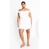 Women's Plus Size Christa Playsuit - ivory | CITY CHIC - image 3 of 4