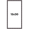 PosterPalooza | Panoramic Slim Profile Brown Picture Frame - UV Acrylic, Foam Board Backing, Hanging Hardware - 2 of 4