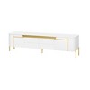 74.8''W TV Stand for TVs up to 80", TV Storage Cabinet with 4 Drawers,  2 Spacious Cabinets and 5 Metal Legs for Living Room - ModernLuxe - 4 of 4