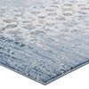Modway Chiara 5x8 Area Rug – Distressed Floral Lattice, Moroccan Blue, Low Pile - 3 of 4