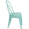 Emma and Oliver Commercial Grade 4 Pack Metal Indoor-Outdoor Stackable Chair - 4 of 4