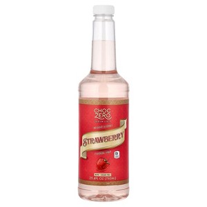 ChocZero Premium Syrup, Strawberry, Sugar Free, 25.4 fl oz (750 ml