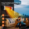 1500-Watt Patio Heater, Outdoor Infrared Heaters for Patio,3 Adjustable Power 500/100/1500 Watts, Wall Mounted, Indoor/Outdoor Use, Remote Control - 4 of 4