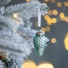 NAYSAYE Party Decoration and Accessories Glass Tear Drop Ornaments Set of 12 for Christmas Tree Decorations, Blue, 1.7"*1.7"*3.1" - 2 of 4