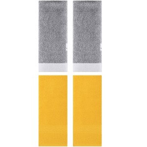 REGALWOVEN 4 Pcs Solid Textured Cotton Soft Absorbent Decorative Hand Towel - 1 of 4