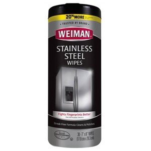 Weiman Stainless Steel Wipes - 30ct - 1 of 4