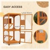 LOVMOR 71" Wooden Large Cat House with High-Up Resting Box - 3 of 4