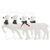 VidaXL Christmas Reindeers 4 pcs White 80 LEDs - 4 of 4