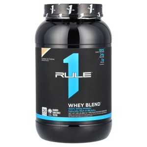 Rule One Proteins Whey Blend, Protein Powder Drink Mix, Cookies & Creme, 1.95 lbs (884 g) - 1 of 2