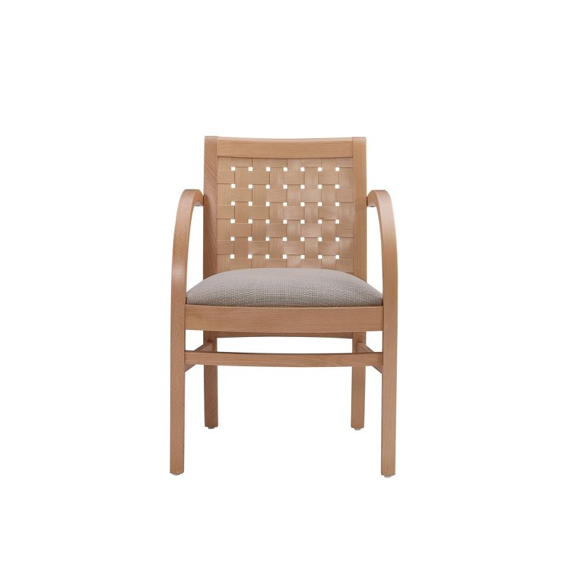 Sumpter Transitional Woven Armchair Natural - Linon, 4 of 10