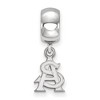 Black Bow Jewelry Sterling Silver Arizona State Sun Devils NCAA Bead Charm - 3 of 4