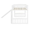Bellemave Twin Loft Bed with Slide and Ladder, Low Loft Bed for Kids, Wood Loft Bed, for Boys Girls,White - 4 of 4