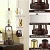 ROTTOGOON Set of 2 Farmhouse Table Lamps With USB Ports, 3-Way Dimmable Bedside Touch Lamp With AC Outlet for Living Room Reading, Bulbs Included - 4 of 4
