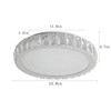 CuisinSmart 14In Crystal Dimmable Ceiling Light, 38W 1280LM Luxury Chrome Round Flush Mount Ceiling Light for Living Room, Kitchen, Bedroom - 2 of 4