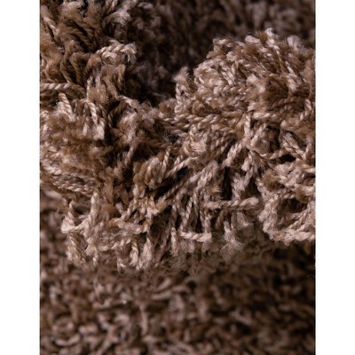 Sandy Brown 8' x 10' Reversible Shag Area Rug