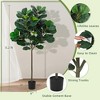 WhizMax Artificial Fiddle Leaf Fig Tree, Faux Ficus Lyrata Plant - 4 of 4