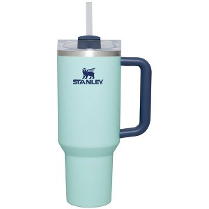 Stanley 40 oz Stainless Steel H2.0 Flowstate Quencher Tumbler Watercolor Blue: Dishwasher-Safe, Portable Drinkware - 1 of 4