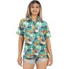 HAPPY BAY Women's Button Down Blouses Short Sleeve Womens Button Up Vacation Casual Bohemian Holidays Summer Hawaiian Party Shirt Dressy - 4 of 4