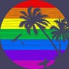 Women's Design By Humans Rainbow Summer By clingcling Racerback Tank Top - 2 of 3