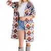 Women's Plus Size Aztec Sweater Cardigan - Sweet Lovely by Jen - image 2 of 3