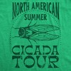 Mens Funny T Shirts North American Cicada Tour Sarcastic Graphic Tee For Men - Crazy Dog Men's T Shirt - image 2 of 4