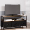Dresser TV Stand 50 Inch Entertainment Center with Storage TV Stand for Bedroom Small TV Stand Dresser with Drawers and Shelves, TV & Media Console - 2 of 4