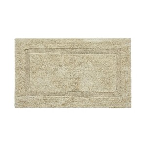 Lux Premium 100% Cotton Ultra-Soft Reversible Bathroom Rug-Durable Tufted Weave, Highly Absorbent Solid Pattern for Multipurpose use - 1 of 4