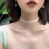 Black Choker Necklace Set Velvet Lace Choker Daisy Gothic Punk Classic Choker - 3 of 4