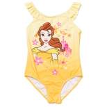 Disney Princess Cinderella Belle Tiana Jasmine Girls One Piece Bathing Suit Toddler to Little Kid