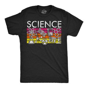 Mens Science Stripes Funny T Shirts Awesome Scientific Graphic Tee For Men - Crazy Dog Men's T Shirt - 1 of 4