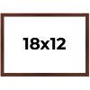 PosterPalooza | Classic Modern Brown Picture Frame - UV Acrylic, Backing Board, Hanging Hardware Included - 2 of 4