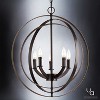 Urban Ambiance Luxury Luxe Industrial Chandelier,  24-3/8"H x 22"W,  Olde Bronze Finish, UHP2327 - 4 of 4