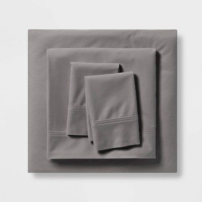 SET OF 6 - STONE WASHED LINEN NAPKINS // WHITE + GRAY TRIM Cloth Napkins by  Cassandra Stearns