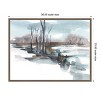 30"x23" Amanti Art Winter Stream Watercolor II by Ethan Harper Framed Canvas Wall Art - 4 of 4