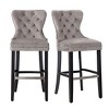 WestinTrends 29" Tufted Velvet Counter Stool - 4 of 4