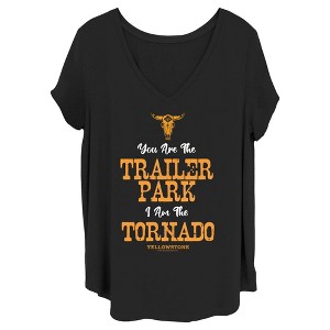 Women's Yellowstone You Are The Trailer Park, I'm A Tornado T-Shirt - 1 of 4