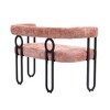 CAVINAS Modern Loveseat Sofa, Chenille Fabric 2 Seater Sofa Couch with Arms and Metal Legs, for Small Space - 4 of 4
