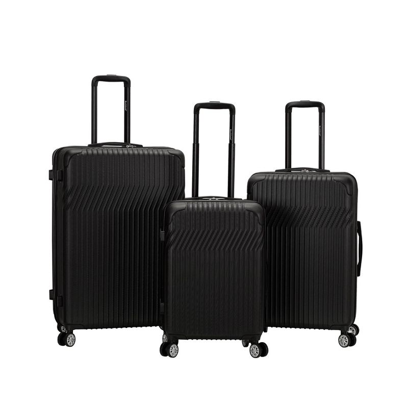 Rockland Pista 3pc Hardside ABS Non-Expandable Luggage Set, 1 of 8