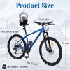 CAVINAS 26 Inch 24 Speed Shifter Mountain Bike with Front Suspension,Steel Bicycle with 8-speed Rear Derailleur for Garden & Outdoor,Blue - 4 of 4
