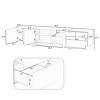 74.8'' Modern TV Stand with High Gloss UV Finish,Large Storage Drawers & Cabinets for 80'' TVs,Living Room-Baofuwish - 4 of 4