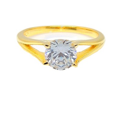 Ariel Engagement Ring Cubic Zirconia Women Sterling Silver Ginger Lyne Collection