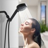 Cobbe 7 Settings Hand Shower (with Filtration) Single Handle Wall Mounted Showerhead with 59-Inch Stainless Steel Hose and Valve Matte Black - 4 of 4