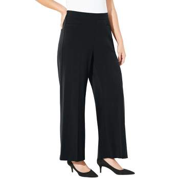 Catherines Women's Plus Size Refined Wide Leg Pant