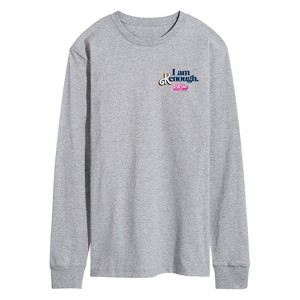 Men's - Barbie - I Am Kenough Left Chest Long Sleeve Graphic T-Shirt - 1 of 3
